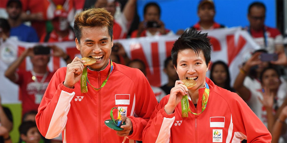 Tontowi Ahmad/Liliyana Natsir Diarak di Haornas Tontowi Ahmad/Liliyana Natsir Diarak di Haornas