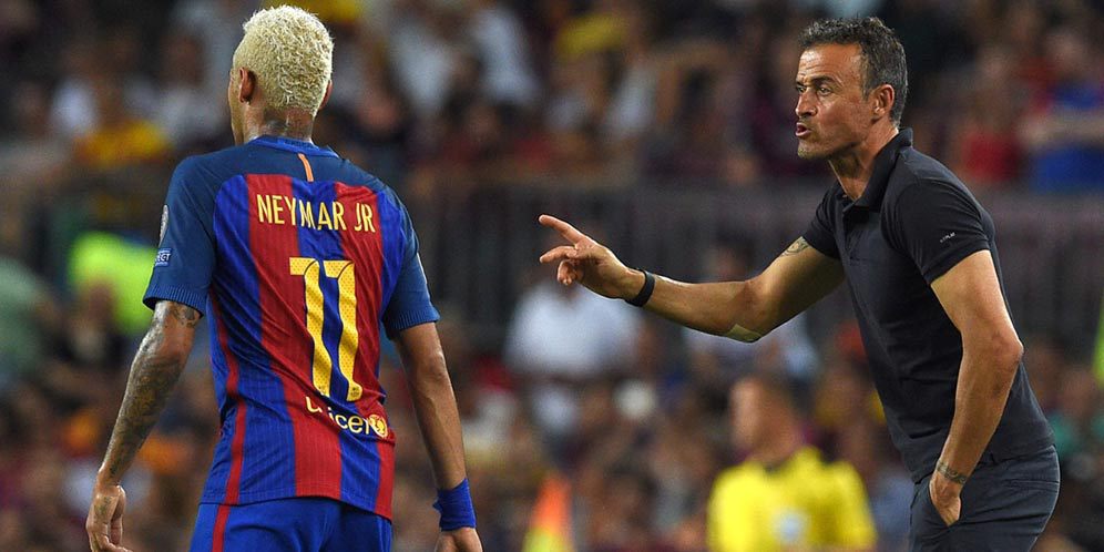 Neymar Dituduh Provokator, Enrique Membela Neymar Dituduh Provokator, Enrique Membela