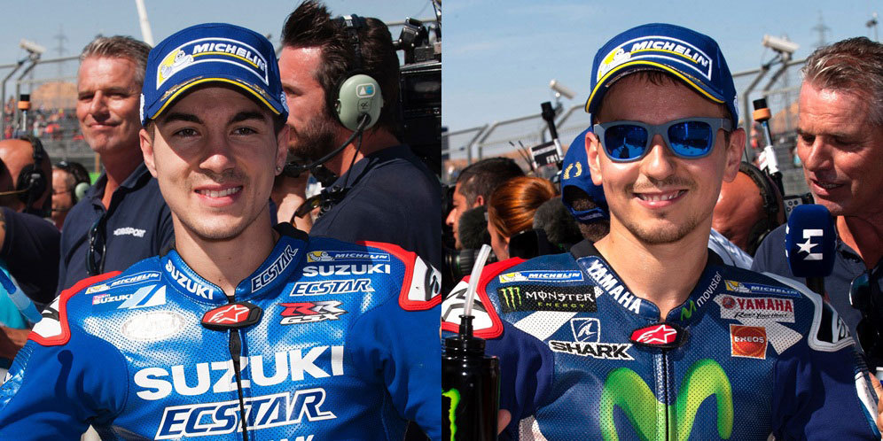 Maverick Vinales dan Jorge Lorenzo (c) AFP