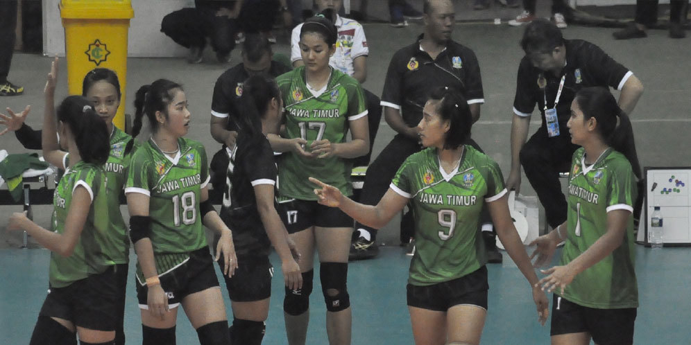 Voli Putri Jatim Hattrick Menang