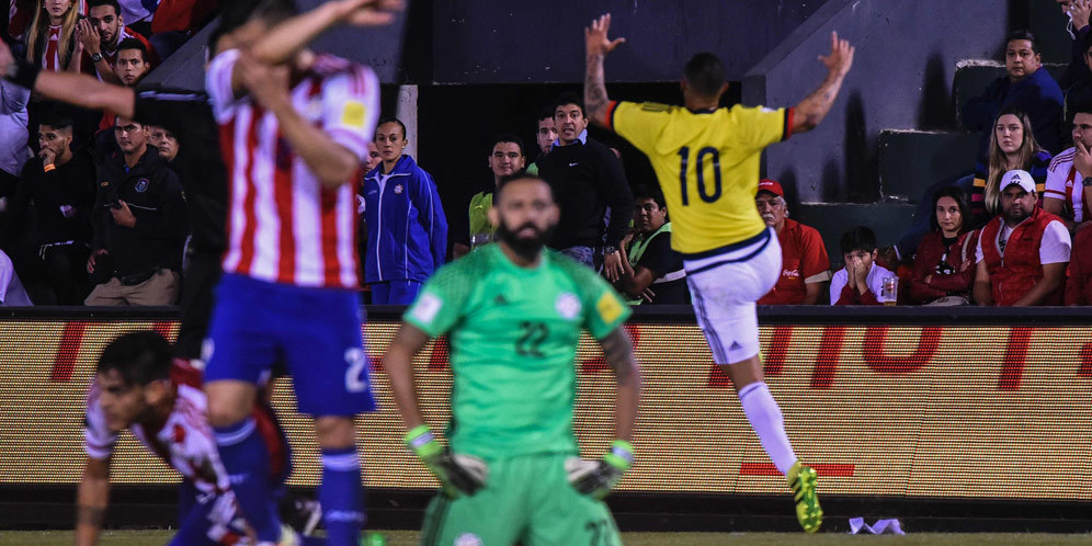 Highlights Kualifikasi Piala Dunia 2018: Paraguay 0-1 Kolombia