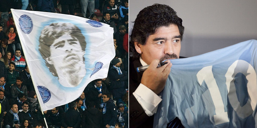 Maradona Jadi Kunci Sukses Napoli Bekuk Milan