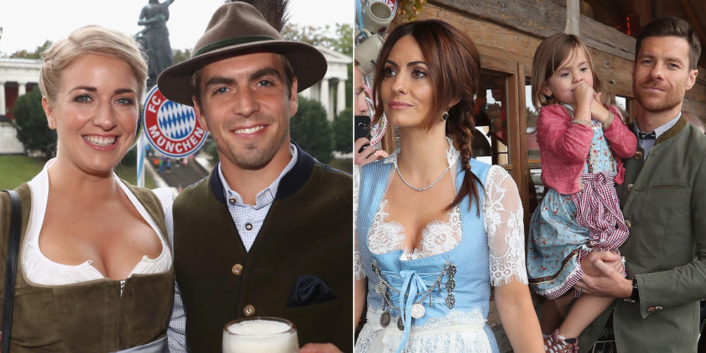 Foto: Pemain dan WAGs Bayern di Oktoberfest 2016