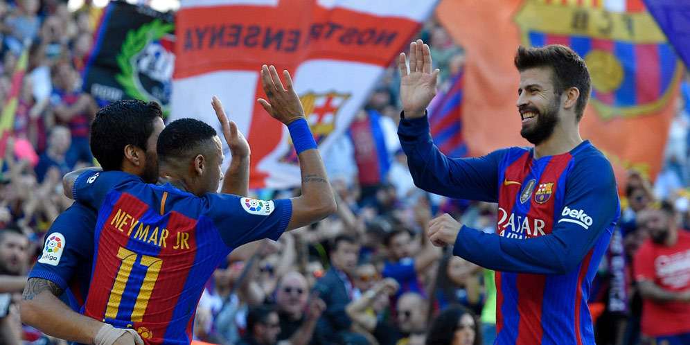 Pique, 250 Penampilan di La Liga Pique, 250 Penampilan di La Liga