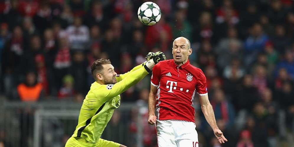 Robben: Gol Sundulan Pertama di Liga Champions Robben: Gol Sundulan Pertama di Liga Champions