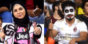 Antusiasme Tifosi Juventus dan Milan di Doha Antusiasme Tifosi Juventus dan Milan di Doha