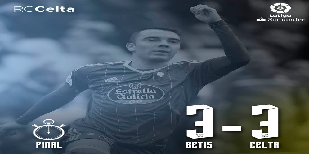 Highlights La Liga: Real Betis 3-3 Celta Vigo