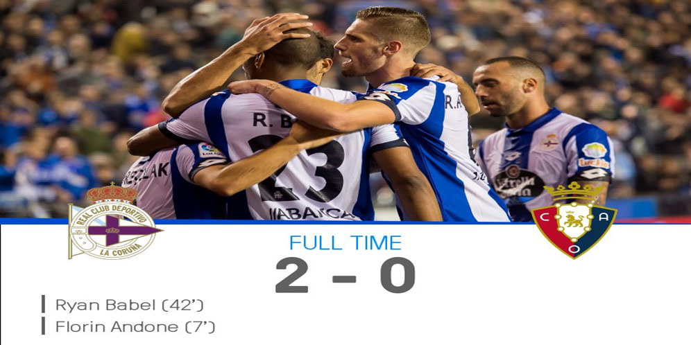 Highlights La Liga: Deportivo 2-0 Osasuna Highlights La Liga: Deportivo 2-0 Osasuna