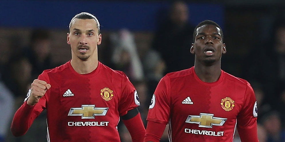 Zlatan Ibrahimovic dan Paul Pogba