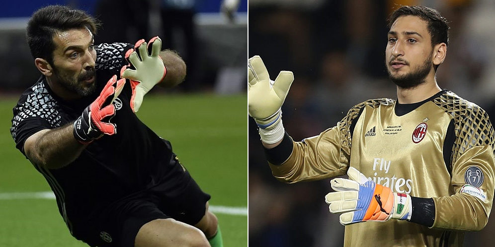 Duel Statistik Clean Sheet Buffon vs Donnarumma