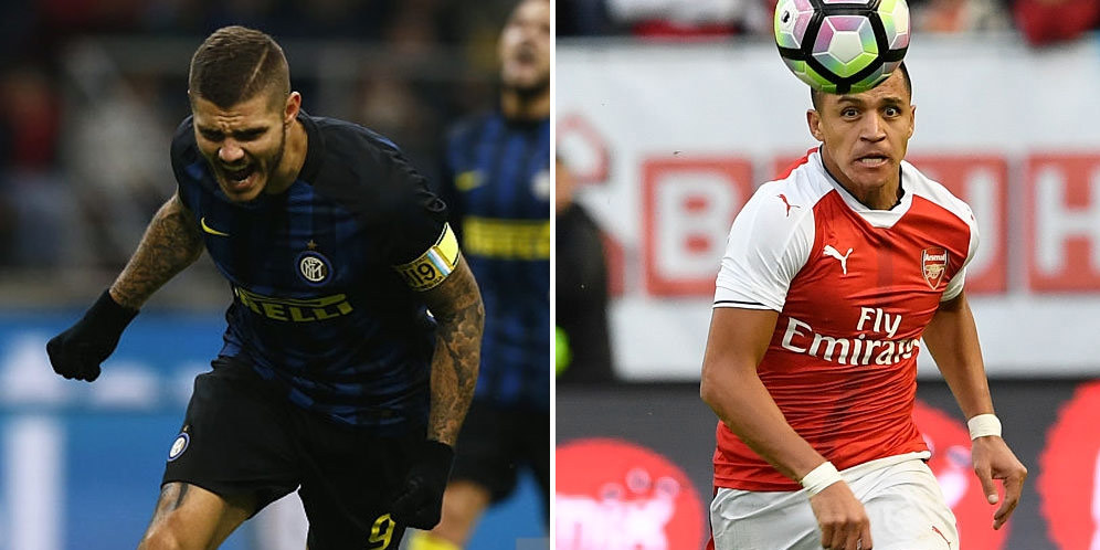 Icardi dan Alexis, Kontributor Gol Terdepan Eropa Icardi dan Alexis, Kontributor Gol Terdepan Eropa