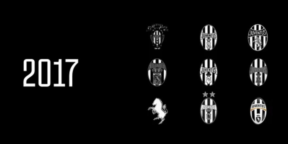 Evolusi Logo Juventus 1897 - 2017