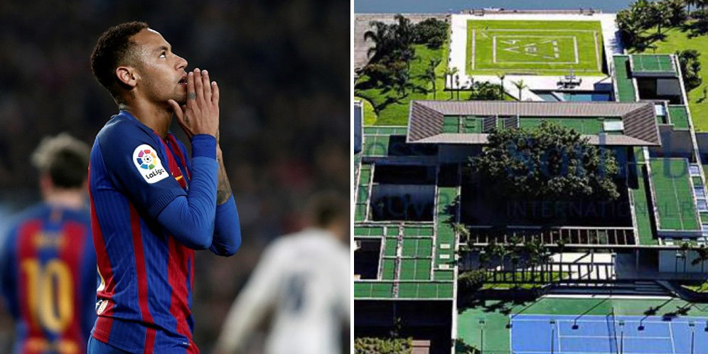 Mewah, Mansion Baru 8 Juta Euro Milik Neymar