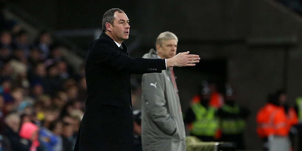 Kecewanya Pelatih Swansea Usai Dibantai Arsenal Kecewanya Pelatih Swansea Usai Dibantai Arsenal