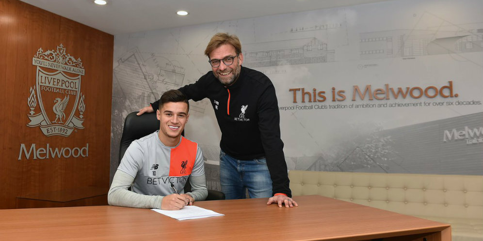 Philippe Coutinho & Jurgen Klopp