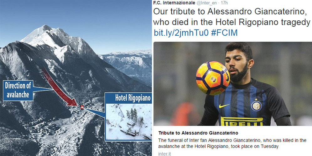 Tribute Inter Untuk Interista Korban Longsor Italia