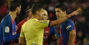 Suarez: Wasit Sudah Punya Niat Mengusir Saya Suarez: Wasit Sudah Punya Niat Mengusir Saya