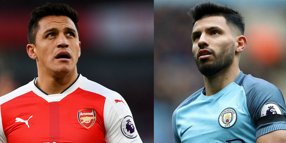 Alexis Sanchez dan Sergio Aguero