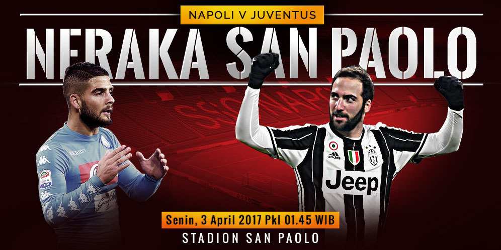 Prediksi Napoli vs Juventus 3 April 2017