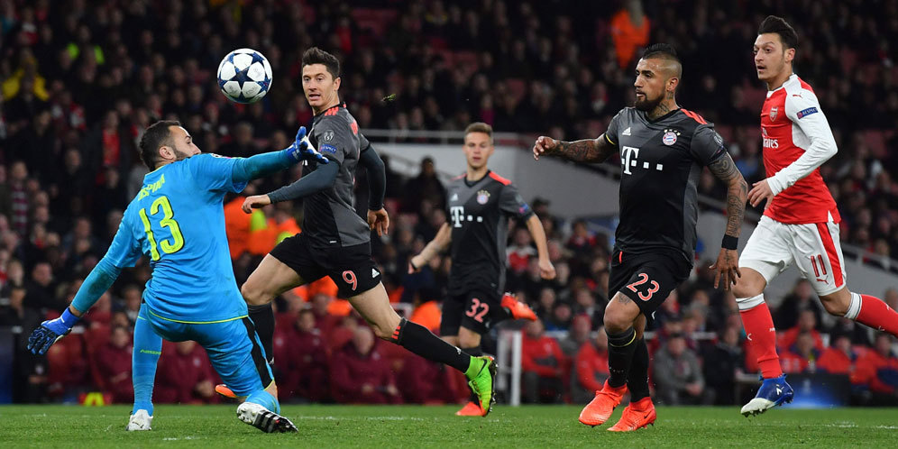 Bayern Munchen membantai Arsenal di Emirates Stadium