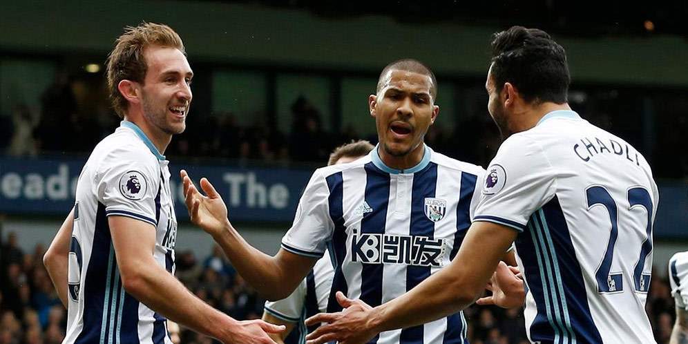 Selebrasi pemain West Brom