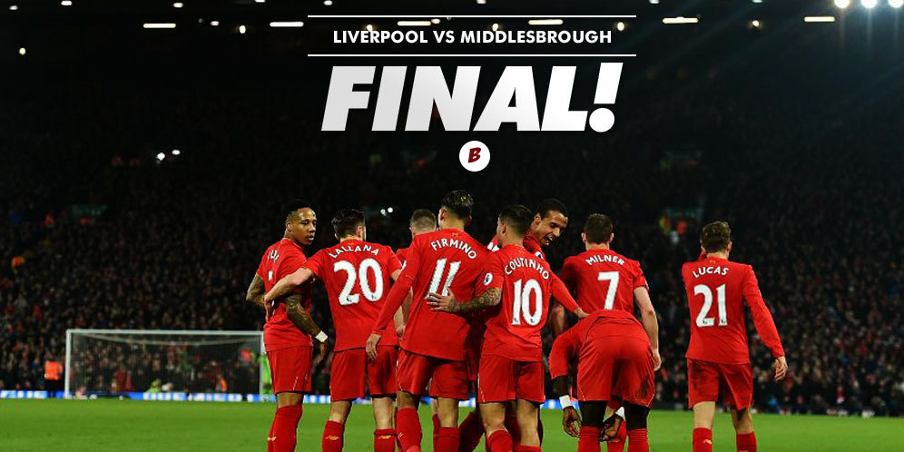 Prediksi Liverpool vs Middlesbrough 21 Mei 2017 Prediksi Liverpool vs Middlesbrough 21 Mei 2017