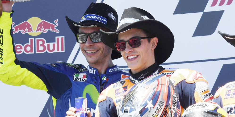 Rossi-Marquez Kompak Lempar Pujian pada Vinales Rossi-Marquez Kompak Lempar Pujian pada Vinales