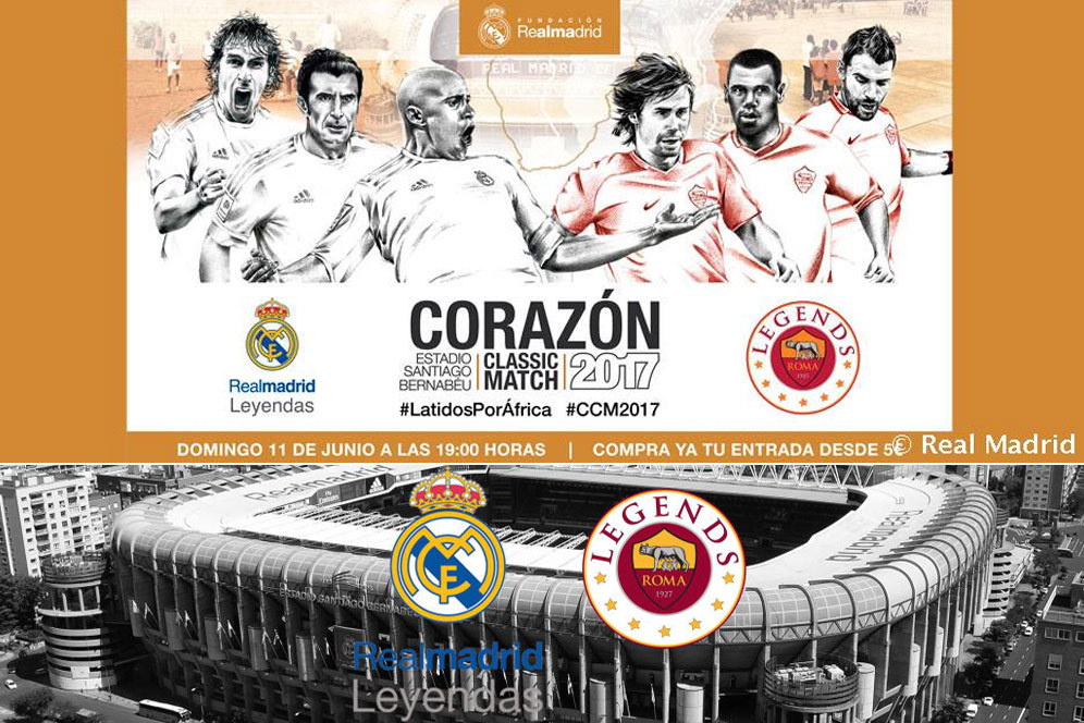 Skuat Roma Legends Untuk Hadapi Real Madrid Leyendas