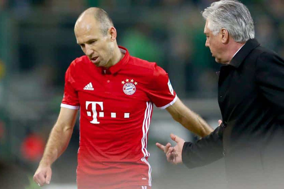 Bayern Kalah Memalukan, Robben Ogah Cibir Taktik Ancelotti Bayern Kalah Memalukan, Robben Ogah Cibir Taktik Ancelotti