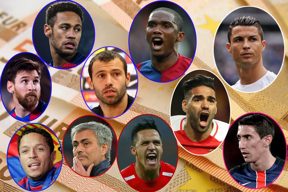 Barisan Pesepakbola Pengemplang Pajak di Spanyol Barisan Pesepakbola Pengemplang Pajak di Spanyol