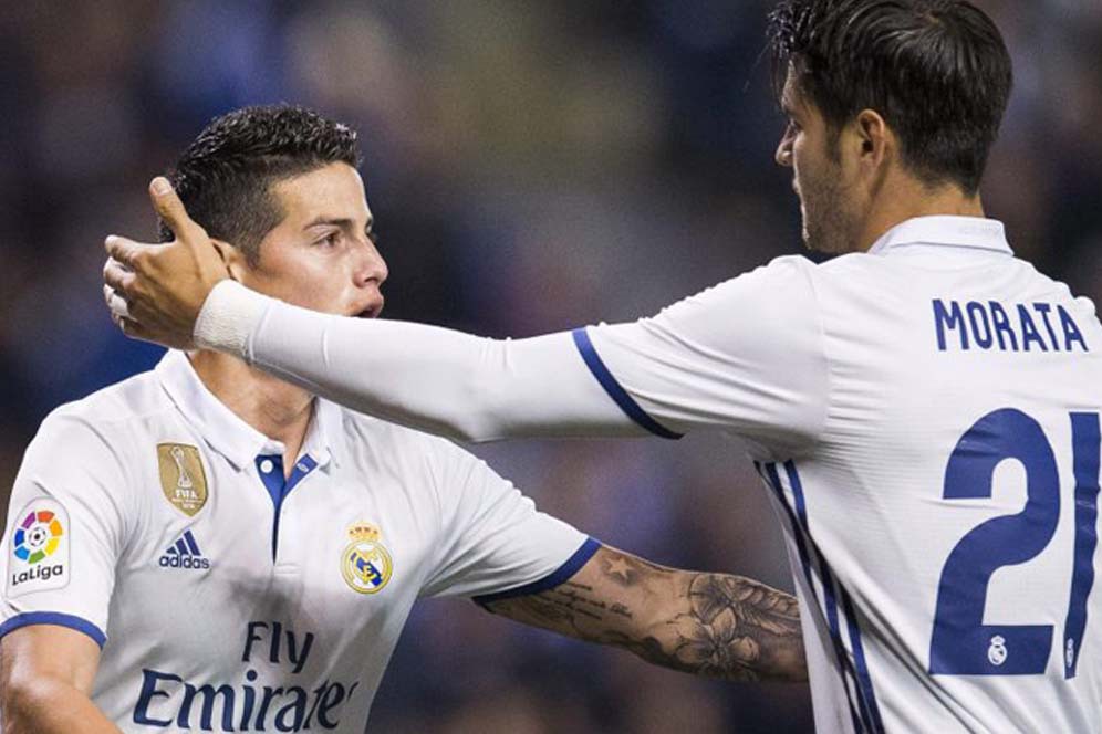 Morata Masih Ingin Main Bersama James Morata Masih Ingin Main Bersama James