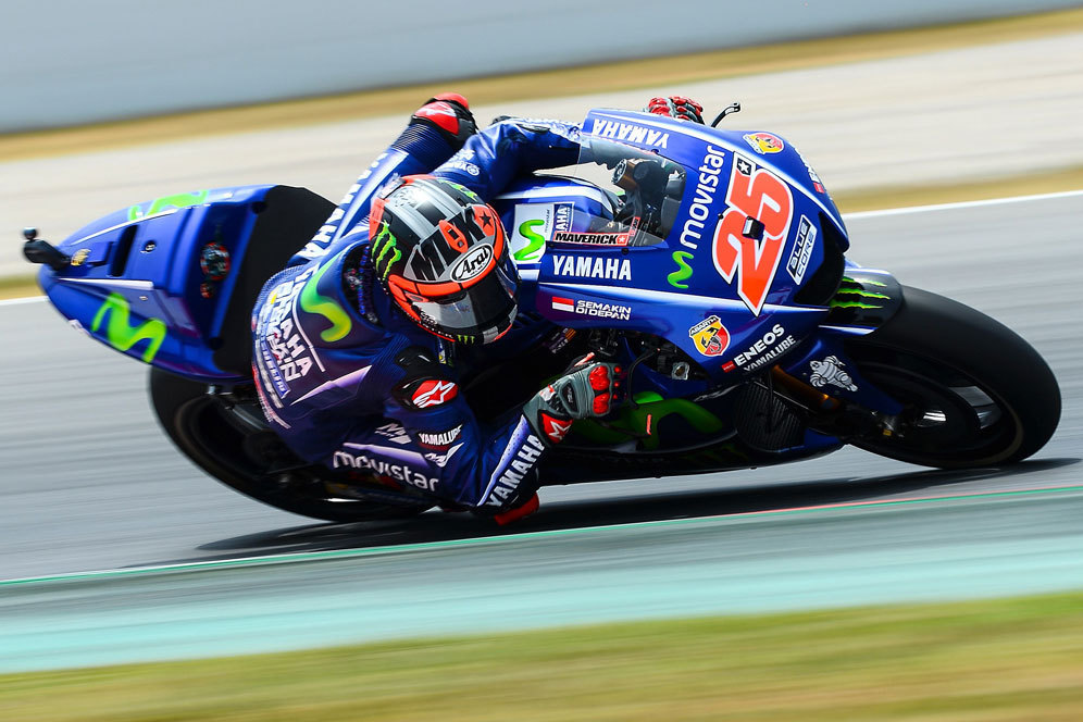 Vinales Tercepat, Lorenzo Kedua di Latihan Pertama MotoGP Inggris Vinales Tercepat, Lorenzo Kedua di Latihan Pertama MotoGP Inggris