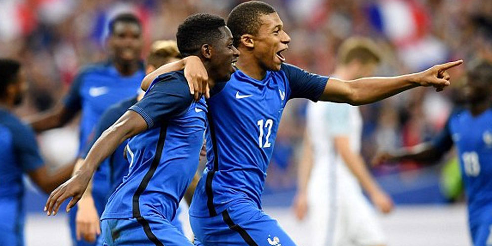 Ousmane Dembele dan Kylian Mbappe