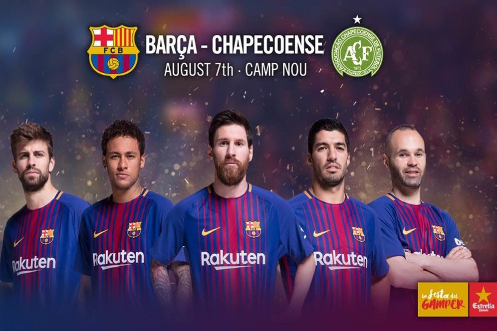 Barcelona vs Chapecoense, 7 Agustus di Camp Nou Barcelona vs Chapecoense, 7 Agustus di Camp Nou