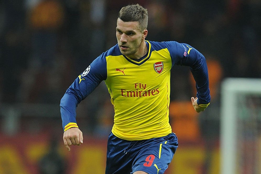 Meski tak Terlalu Sukses, Podolski Tetap Menikmati Bermain di Arsenal Meski tak Terlalu Sukses, Podolski Tetap Menikmati Bermain di Arsenal
