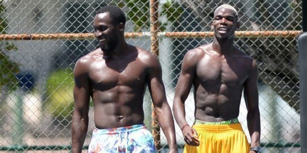 Paul Pogba dan Romelu Lukaku.