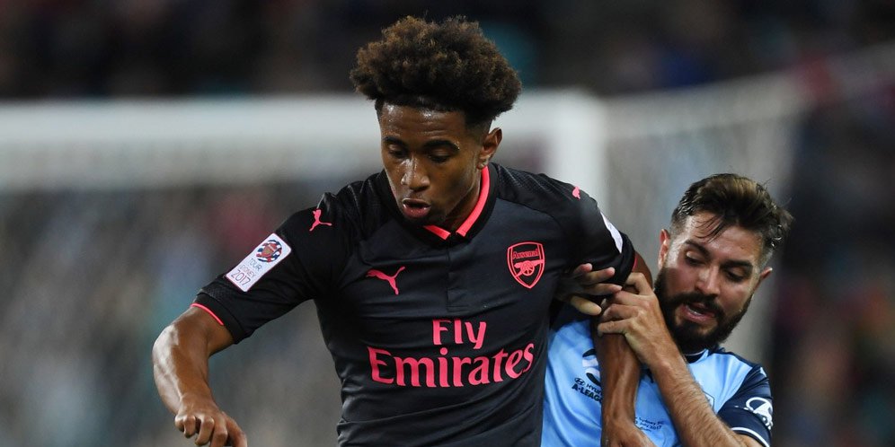 Reiss Nelson saat lawan Sydney FC