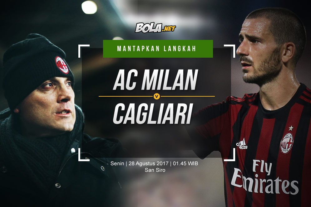 Prediksi AC Milan vs Cagliari 28 Agustus 2017 Prediksi AC Milan vs Cagliari 28 Agustus 2017