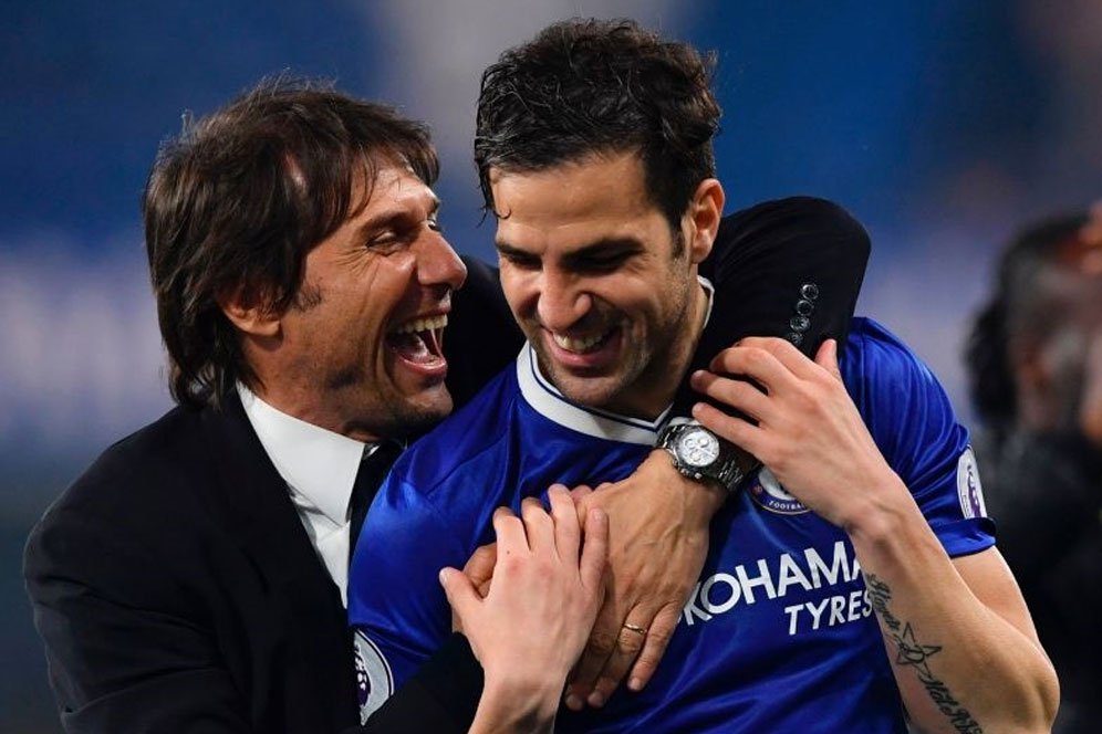 Belum Resmi Diumumkan, Fabregas Sudah Ucapkan Selamat Tinggal pada Conte
