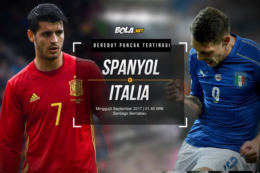 Prediksi Spanyol vs Italia 3 September 2017