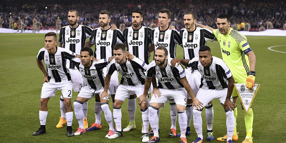 Juventus di final Liga Champions 2017.