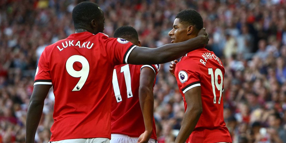 Romelu Lukaku dan Marcus Rashford