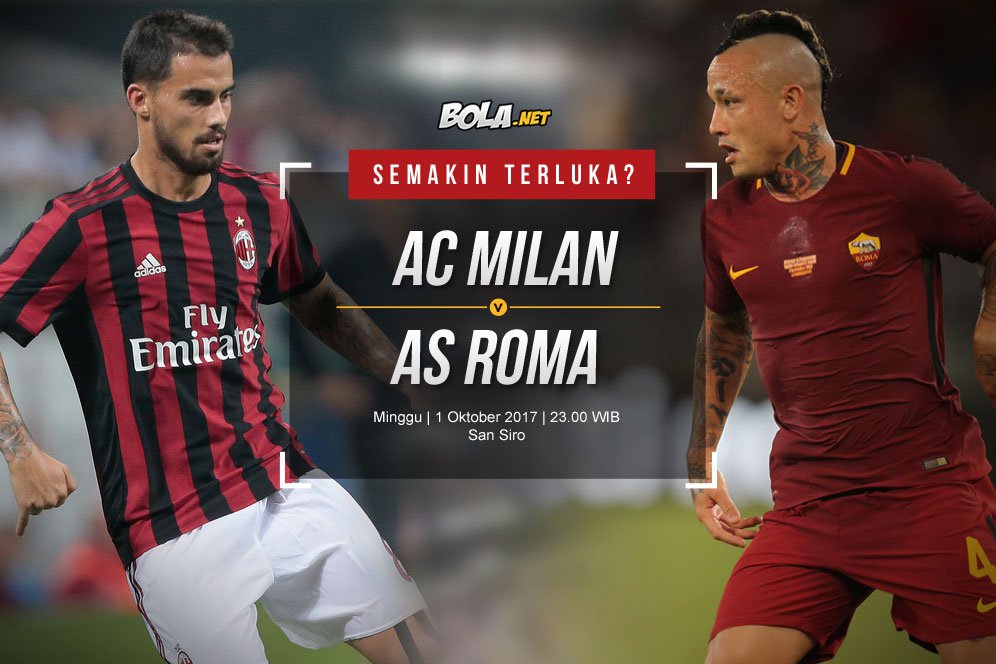 Prediksi AC Milan vs AS Roma 1 Oktober 2017 Prediksi AC Milan vs AS Roma 1 Oktober 2017
