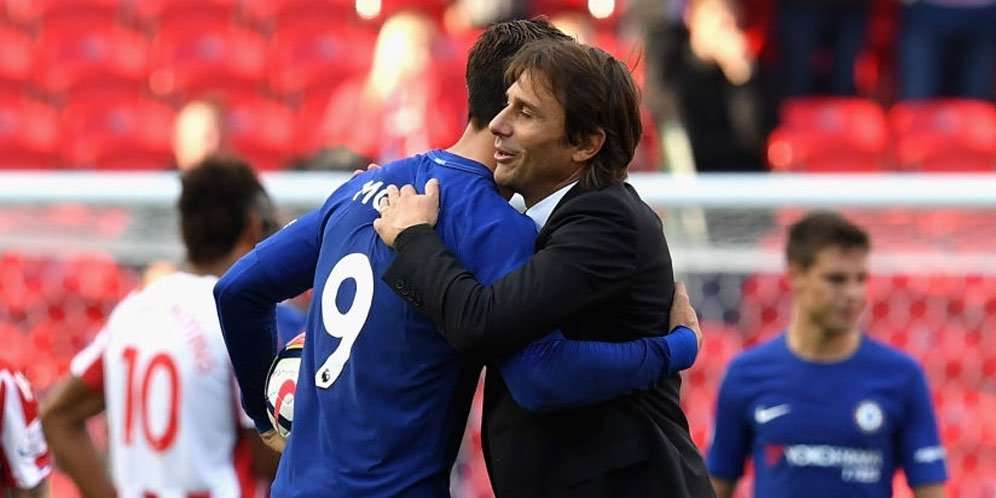 Antonio Conte dan Alvaro Morata