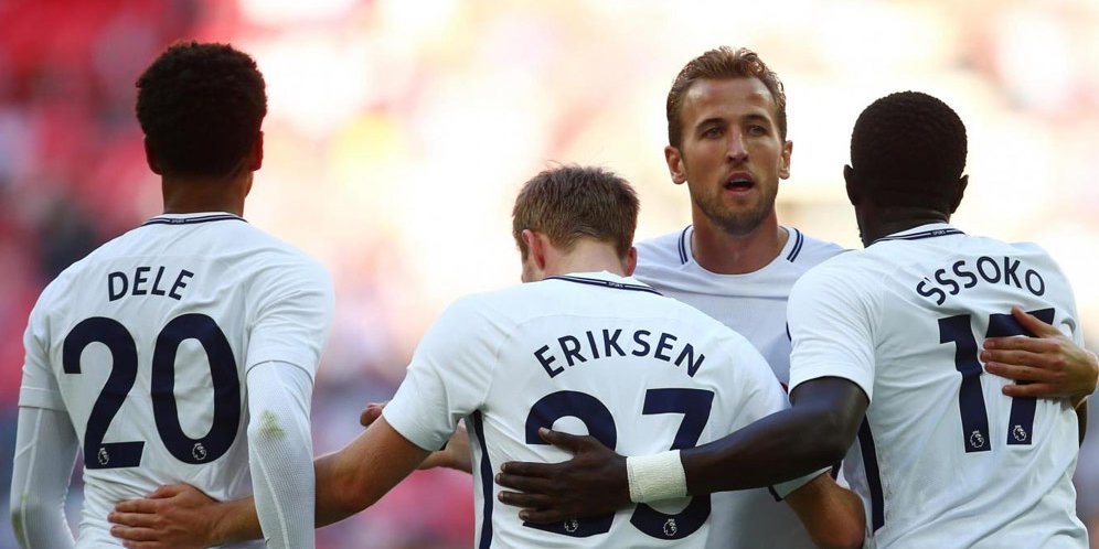 Harry Kane dan pemain Tottenham.