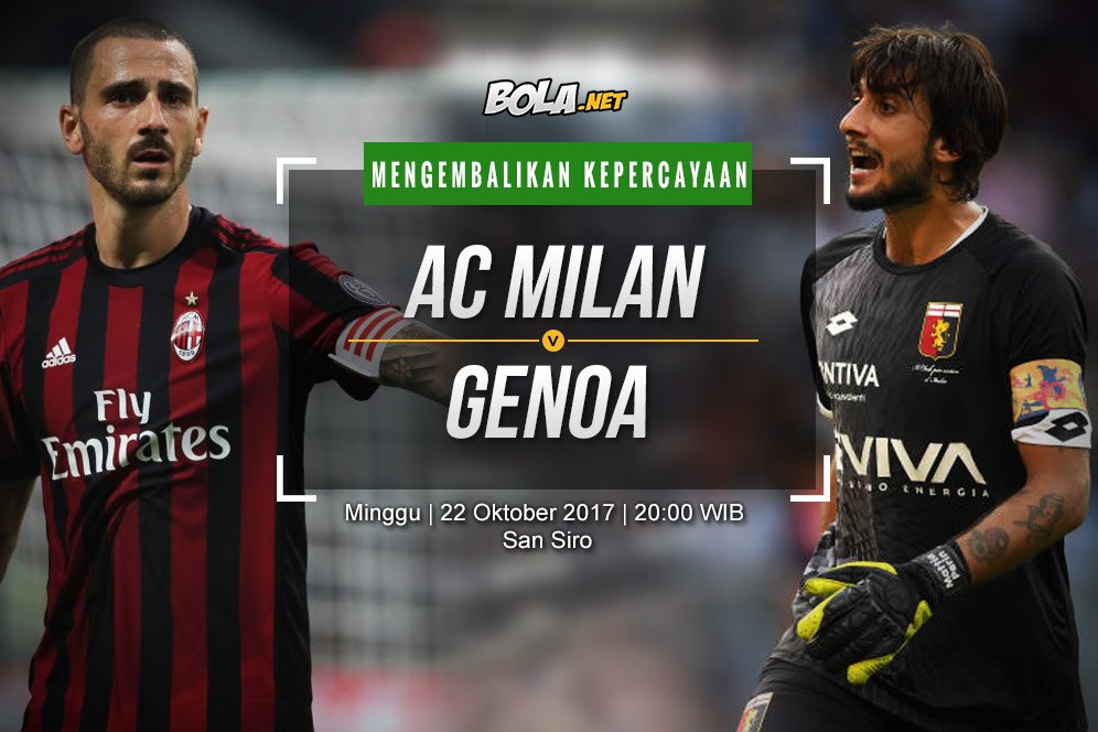 Data dan Fakta Serie A: AC Milan vs Genoa Data dan Fakta Serie A: AC Milan vs Genoa