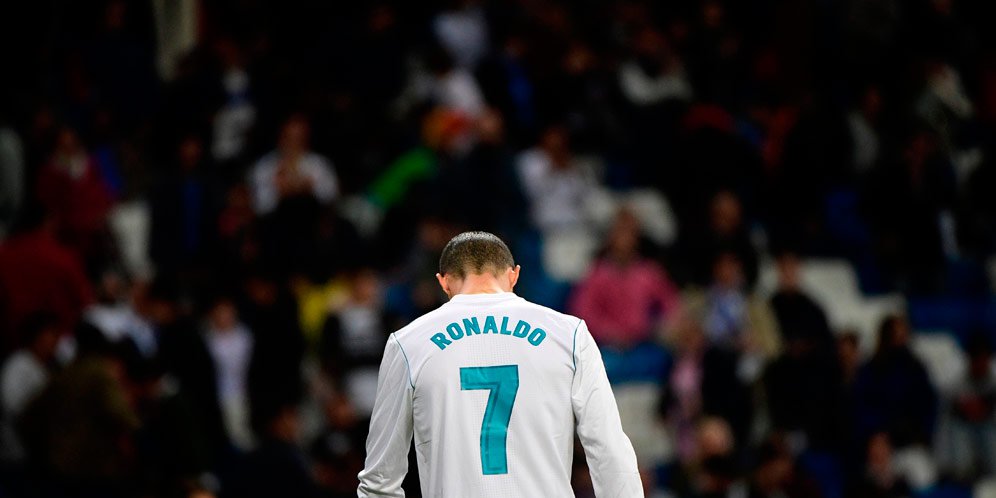 Cristiano Ronaldo saat lawan Eibar.