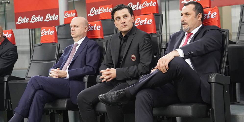 Marco Fassone, Vincenzo Montella dan Massimiliano Mirabelli.