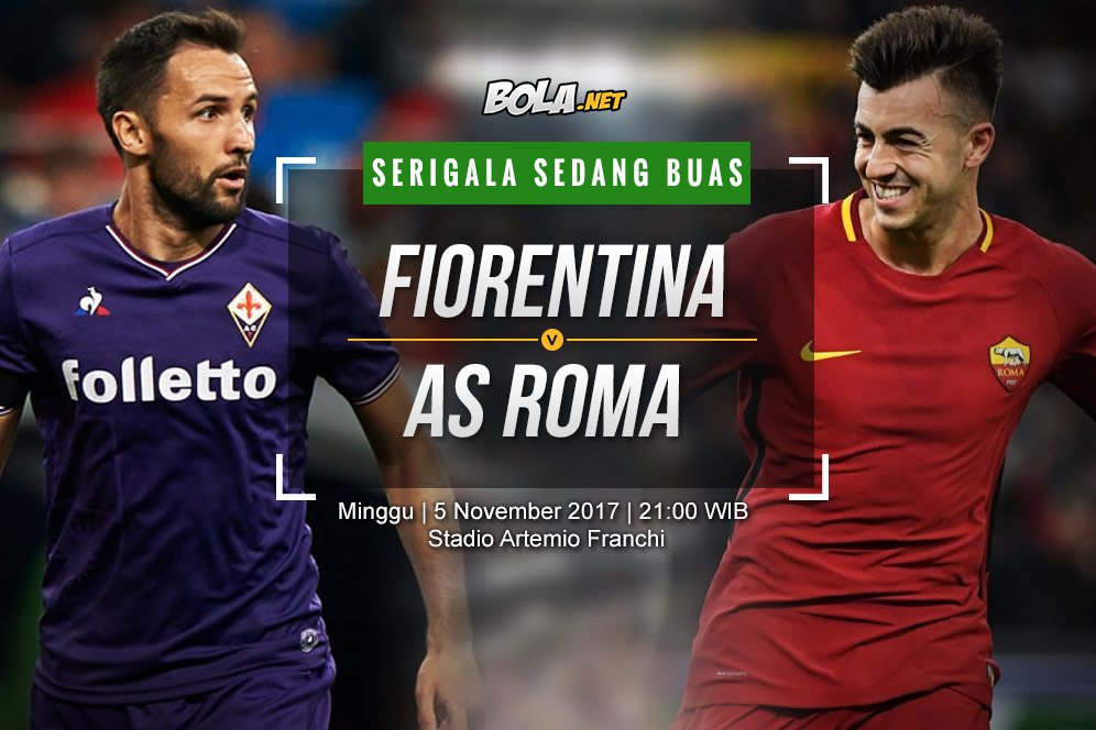 Data dan Fakta Serie A: Fiorentina vs AS Roma