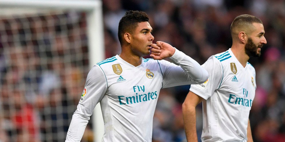 Casemiro dan Karim Benzema